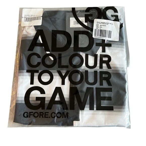 G/FORE Offset Gradient Stripe Sleeveless Top With Ribbed Collar NWT S, M, L - Picture 12 of 12